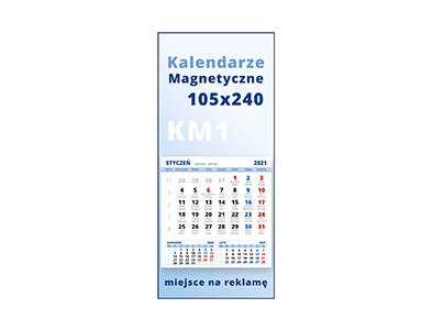 kalendarze magnetyczne KM1