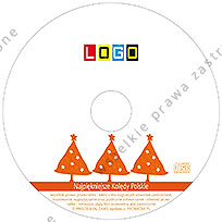 CD-KARNET - Kartki dla firm z kolędami- BK-283 płyta z kolędami