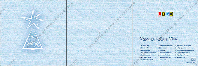 CD-KARNET - Kartki dla firm z kolędami- BK-395 rewers