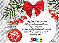 Wzór EBN-014 - Ekartki świąteczne z LOGO firmy