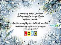 Wzór EBN-015 - Ekartki świąteczne z LOGO firmy