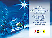 Wzór EBN-018 - Ekartki świąteczne z LOGO firmy