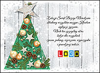 Wzór EBN-025 - Ekartki świąteczne z LOGO firmy