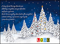 Wzór EBN-048 - Ekartki świąteczne z LOGO firmy