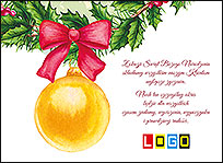 Wzór EBN-052 - Ekartki świąteczne z LOGO firmy