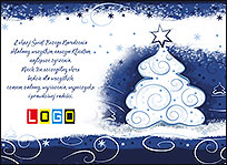 Wzór EBN-056 - Ekartki świąteczne z LOGO firmy