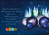 Wzór EBN-066 - Ekartki świąteczne z LOGO firmy