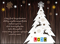 Wzór EBN-084 - Ekartki świąteczne z LOGO firmy