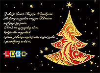 Wzór EBN-091 - Ekartki świąteczne z LOGO firmy
