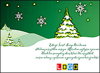 Wzór EBN-092 - Ekartki świąteczne z LOGO firmy