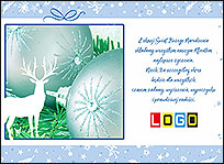 Wzór EBN-096 - Ekartki świąteczne z LOGO firmy