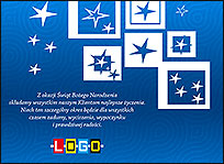 Wzór EBN-098 - Ekartki świąteczne z LOGO firmy