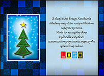 Wzór EBN-101 - Ekartki świąteczne z LOGO firmy