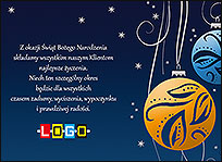 Wzór EBN-107 - Ekartki świąteczne z LOGO firmy
