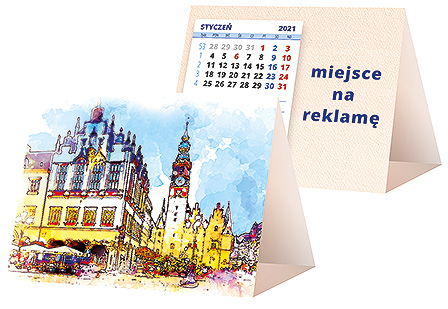 Projekt kalendarza kp1-090 - Karnety świąteczne z LOGO firmy