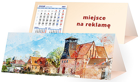 Projekt kalendarza kp3-022 - Karnety świąteczne z LOGO firmy