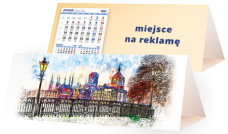 Projekt kalendarza kp3-044 - Karnety świąteczne z LOGO firmy