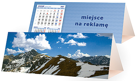 Projekt kalendarza kp3-075 - Karnety świąteczne z LOGO firmy