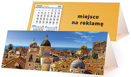 Projekt kalendarza kp3-077 - Karnety świąteczne z LOGO firmy