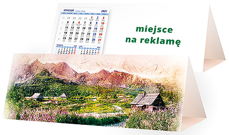 Projekt kalendarza kp3-096 - Karnety świąteczne z LOGO firmy