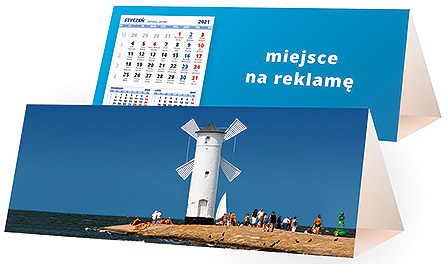 Projekt kalendarza kp3-115 - Karnety świąteczne z LOGO firmy