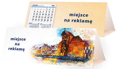 Projekt kalendarza kp3-123 - Karnety świąteczne z LOGO firmy