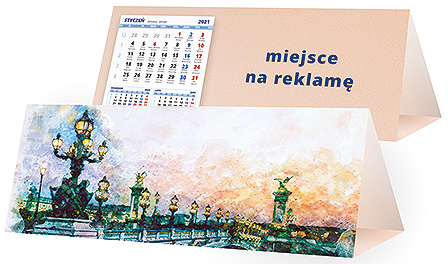 Projekt kalendarza kp3-129 - Karnety świąteczne z LOGO firmy