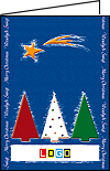 Kartki świąteczne w niebieskim kolorze