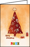 Kartki świąteczne z bordowym kolorem