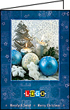 Kartki świąteczne w niebieskim kolorze