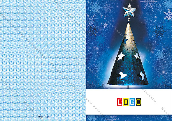 karnet świąteczny - wzór BN1-076, strony zewnętrzne - awers