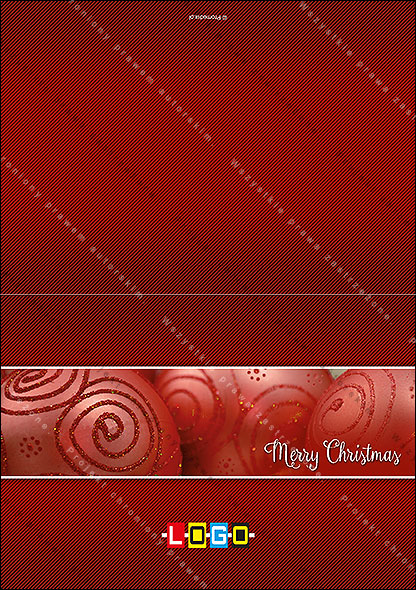 karnet świąteczny - wzór BN1-260, strony zewnętrzne - awers