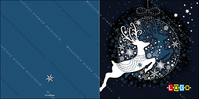 Kartka świąteczna - wzór BN2-002, strony zewnętrzne - awers