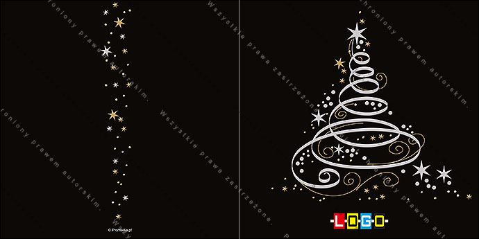 Kartka świąteczna - wzór BN2-005, strony zewnętrzne - awers