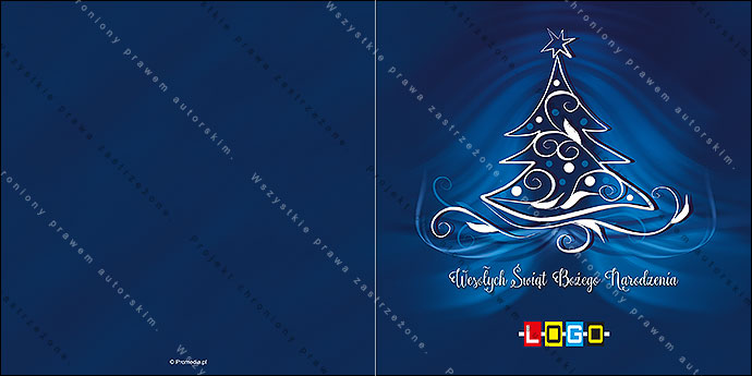Kartka świąteczna - wzór BN2-019, strony zewnętrzne - awers