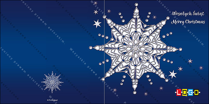Kartka świąteczna - wzór BN2-022, strony zewnętrzne - awers
