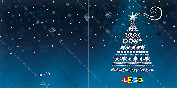 Kartka świąteczna - wzór BN2-036, strony zewnętrzne - awers