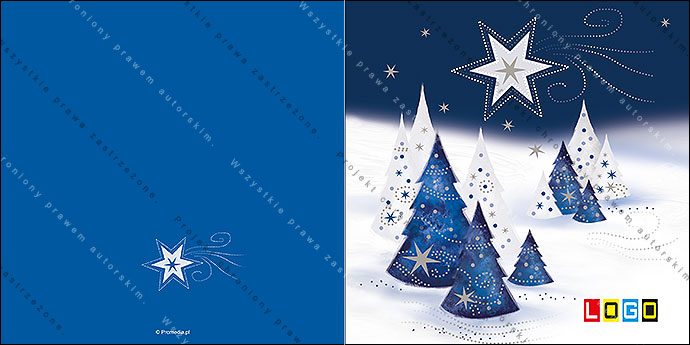 Kartka świąteczna - wzór BN2-045, strony zewnętrzne - awers