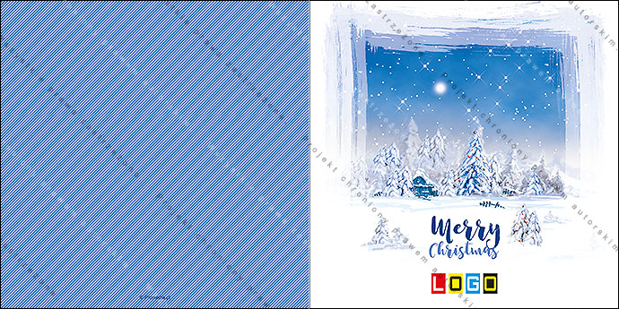 Kartka świąteczna - wzór BN2-097, strony zewnętrzne - awers