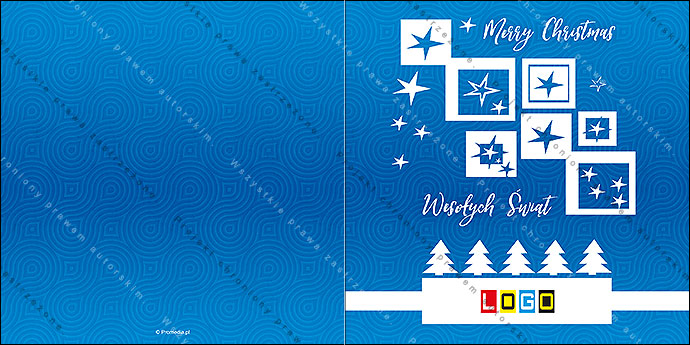 Kartka świąteczna - wzór BN2-098, strony zewnętrzne - awers