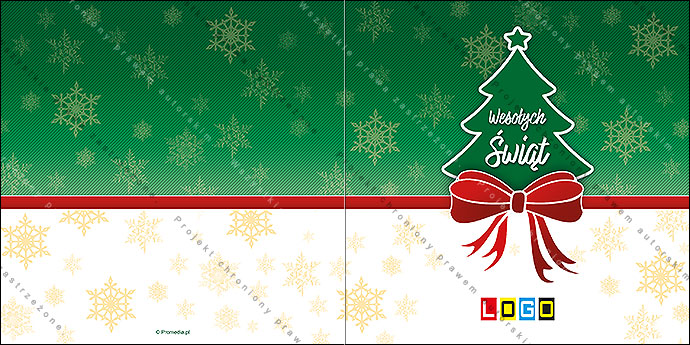 Kartka świąteczna - wzór BN2-104, strony zewnętrzne - awers