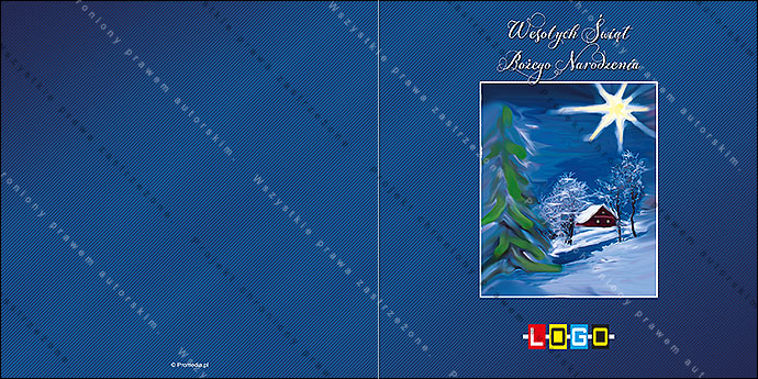 Kartka świąteczna - wzór BN2-110, strony zewnętrzne - awers