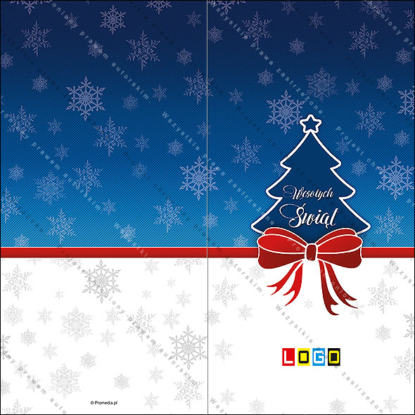 Karnet świąteczny - wzór BN3-039, strony zewnętrzne - awers