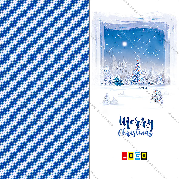 Karnet świąteczny - wzór BN3-097, strony zewnętrzne - awers