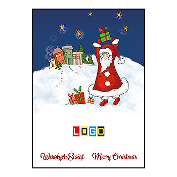 Wzór BZ1-034 - Karnety świąteczne z LOGO firmy