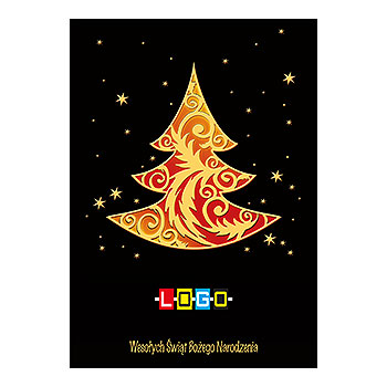 Wzór BZ1-091 - Karnety świąteczne z LOGO firmy