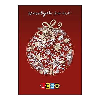 Wzór BZ1-094 - Karnety świąteczne z LOGO firmy