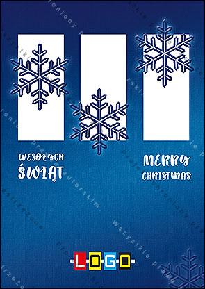 1 str. kartki świątecznej - wzór BZ1-377 awers