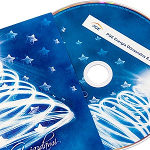 Realizacja: Płyta CD z kolędami z nadrukiem firmowym