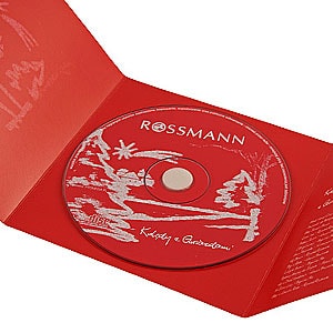Realizacja: Czerwony CD-karnet z płytą z kolędami